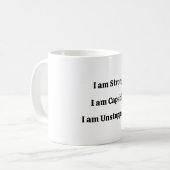 Mug avec des citations positives motivationnelles (Devant gauche)