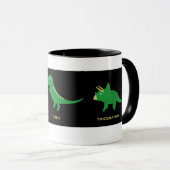 Mug avec des dinosaures caricaturaux (Devant droit)