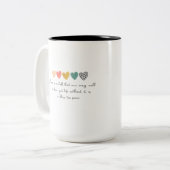 MUG AVEC DES MOTS SIMPLEMENT ET BEAUX (Devant gauche)