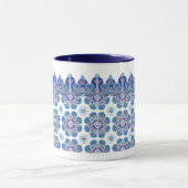 Mug avec design bleu et violet (Centre)