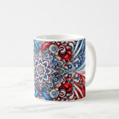 Mug avec design de couleurs françaises (Devant droit)