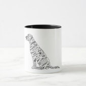 Mug avec dessin de Labrador Retriever (Centre)