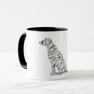 Mug avec dessin de Labrador Retriever
