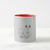 Mug "avec dessin original du chien" (Centre)