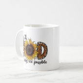 Mug Avec Dieu, tout est possible (Devant gauche)