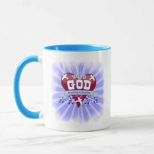Mug Avec Dieu tout est possible (Gauche)