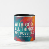 Mug Avec Dieu, tout est possible (Centre)