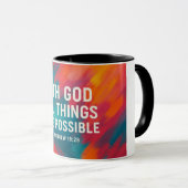 Mug Avec Dieu, tout est possible (Devant droit)