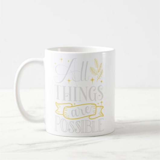 Mug Avec DIEU, tout est possible (Gauche)