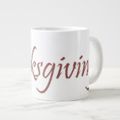 Mug avec dinde Thanksgiving (Devant droit)