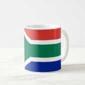 Mug avec drapeau d'Afrique du Sud (Devant droit)