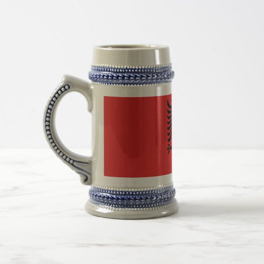 Mug avec drapeau d'Albanie (Gauche)