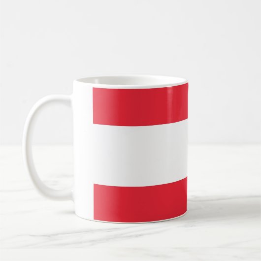Mug avec Drapeau d'Autriche (Gauche)
