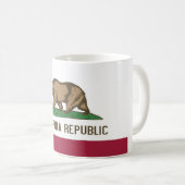 Mug avec Drapeau de Californie - USA (Devant droit)