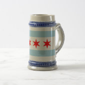 Mug avec Drapeau de Chicago, Illinois State -USA (Devant droit)