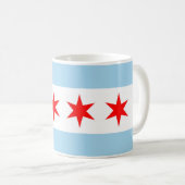 Mug avec Drapeau de Chicago - USA (Devant droit)