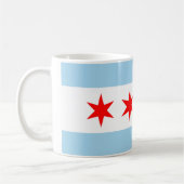 Mug avec Drapeau de Chicago - USA (Gauche)