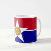 Mug avec Drapeau de Dallas, USA (Devant droit)