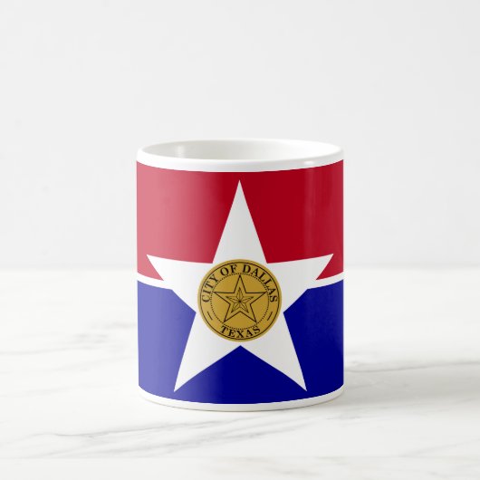 Mug avec Drapeau de Dallas, USA (Centre)