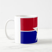 Mug avec Drapeau de Dallas, USA (Gauche)