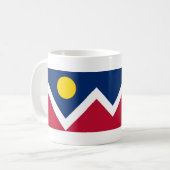 Mug avec Drapeau de Denver, Colorado Etat - USA (Devant gauche)