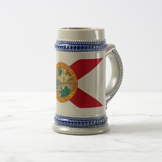 Mug avec Drapeau de Floride - Etats-Unis (Devant droit)
