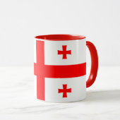 Mug avec drapeau de Géorgie (Devant droit)