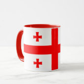 Mug avec drapeau de Géorgie (Devant gauche)