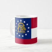 Mug avec Drapeau de Géorgie Etat - USA (Devant gauche)