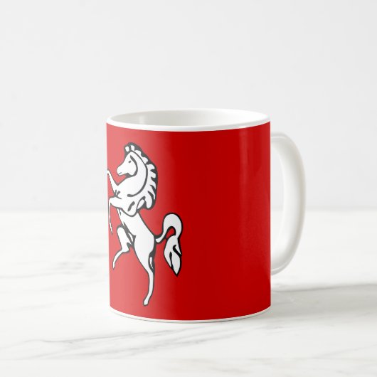 Mug avec Drapeau de Kent, Angleterre (Devant droit)