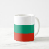 Mug avec drapeau de la Bulgarie (Devant droit)