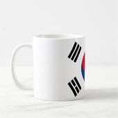Mug avec drapeau de la Corée du Sud (Gauche)