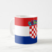 Mug avec drapeau de la Croatie (Devant gauche)