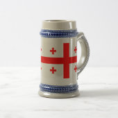Mug avec drapeau de la Géorgie (Devant droit)