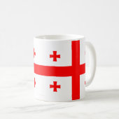 Mug avec drapeau de la Géorgie (Devant droit)