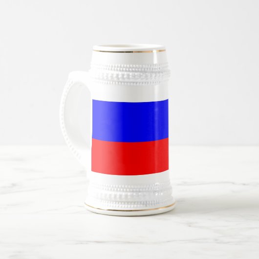 Mug avec drapeau de la Russie (Devant gauche)