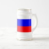 Mug avec drapeau de la Russie (Devant droit)