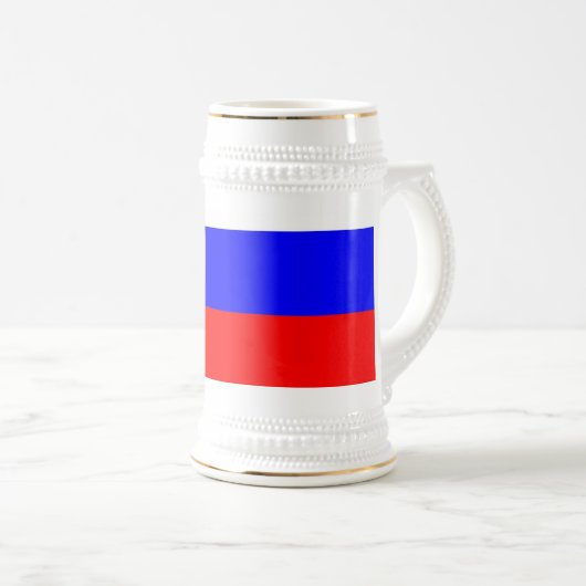 Mug avec drapeau de la Russie (Devant droit)
