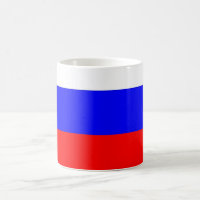 Mug avec drapeau de la Russie