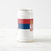 Mug avec drapeau de la Serbie (Centre)