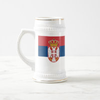 Mug avec drapeau de la Serbie