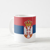 Mug avec drapeau de la Serbie (Devant gauche)