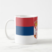 Mug avec drapeau de la Serbie (Gauche)