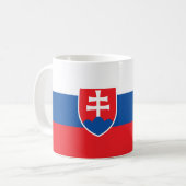 Mug avec drapeau de la Slovaquie (Devant gauche)