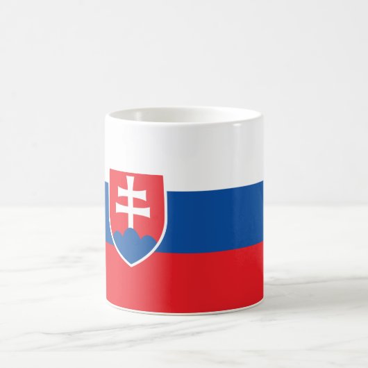 Mug avec drapeau de la Slovaquie (Centre)