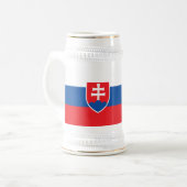Mug avec drapeau de la Slovaquie (Devant gauche)