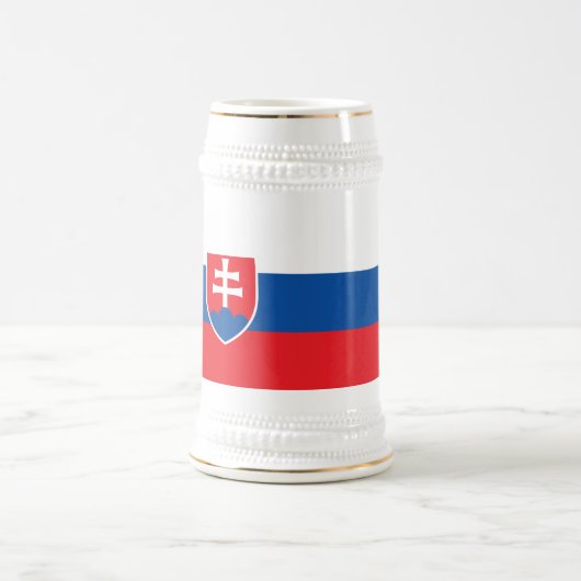 Mug avec drapeau de la Slovaquie (Centre)