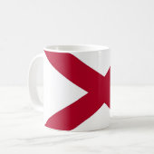 Mug avec Drapeau de l'Alabama Etat - USA (Devant gauche)