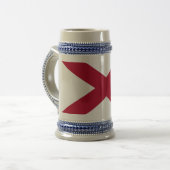 Mug avec Drapeau de l'Alabama Etat -USA (Devant gauche)