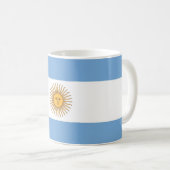 Mug avec drapeau de l'Argentine (Devant droit)